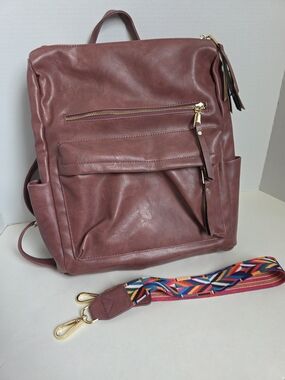 Modern And Chic Boutique Rose Backpack/Diaper Bag
